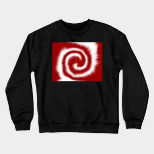 Red and White Game Day Tie Dye Crewneck Sweatshirt